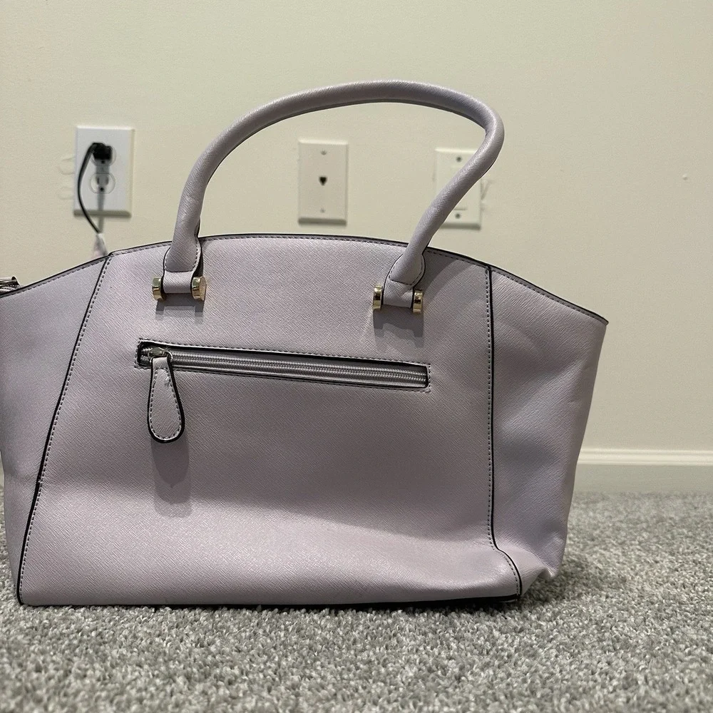 Pawsitively Beautiful bag Purse Dog Paw Print‎ Purple